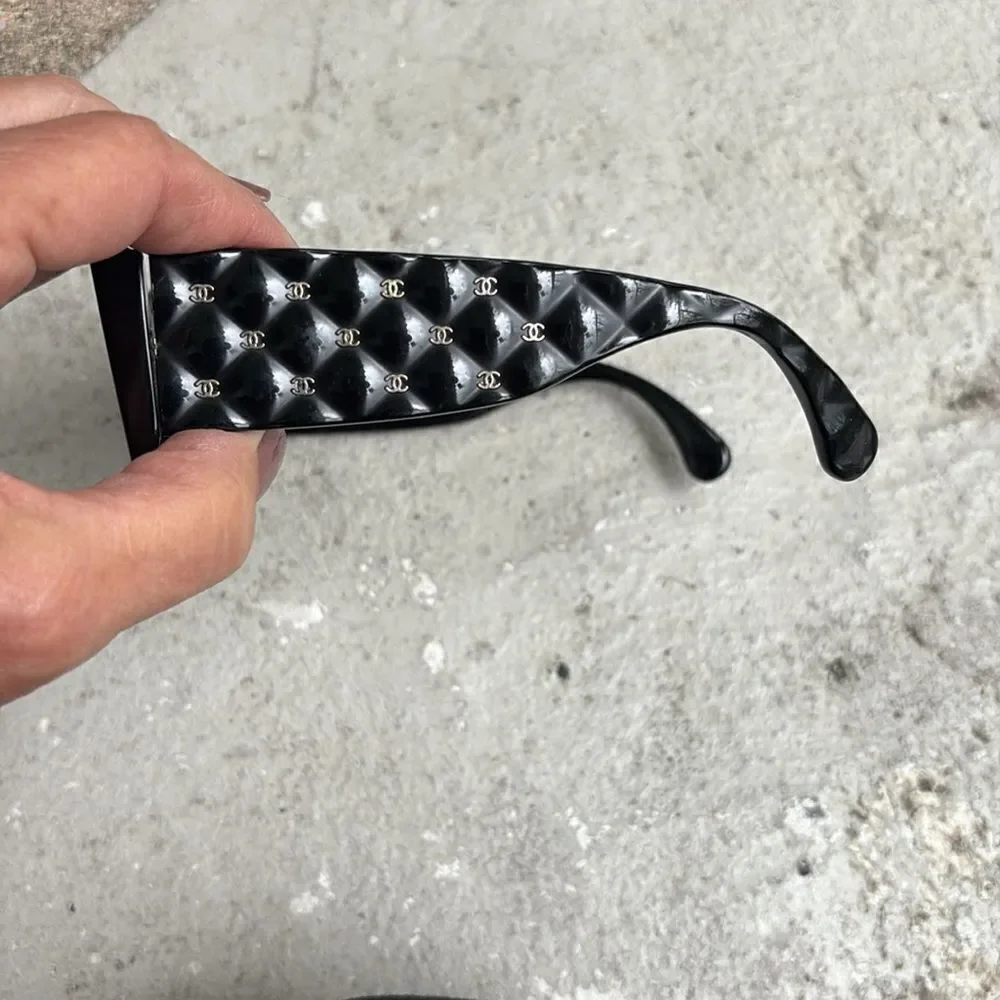 Chanel quilted sunglasses